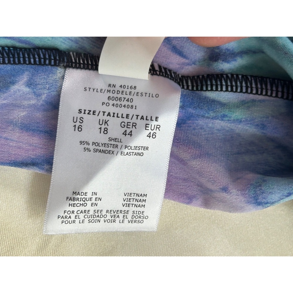 Magicsuit By Miraclesuit Size 16 Ruffled  Feathers Side Tie Tankini Swim Top - Picture 7 of 8